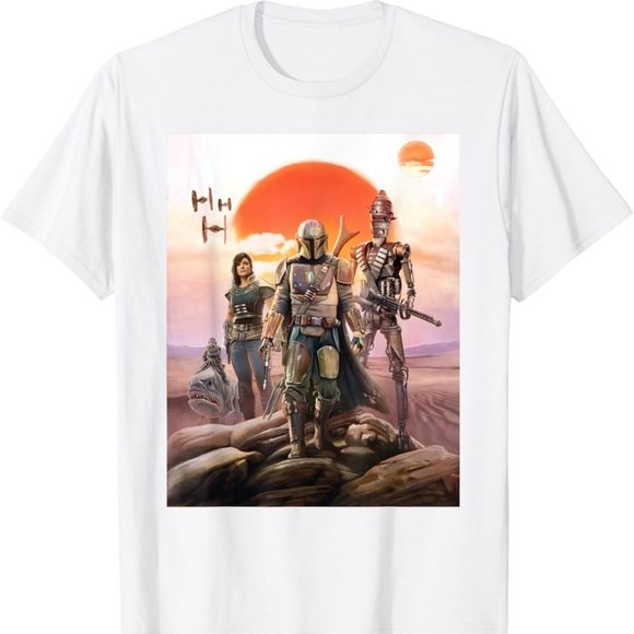 Star Wars Other - Star Wars The Mandalorian Group Poster T-Shirt NWT